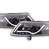 Scheinwerfer Set Daylight LED TFL-Optik Audi A6 Typ 4F  04-08 schwarz für Rechtslenker