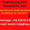 Legale und schnelle Kredite. WhatsApp: +48 558 811 008